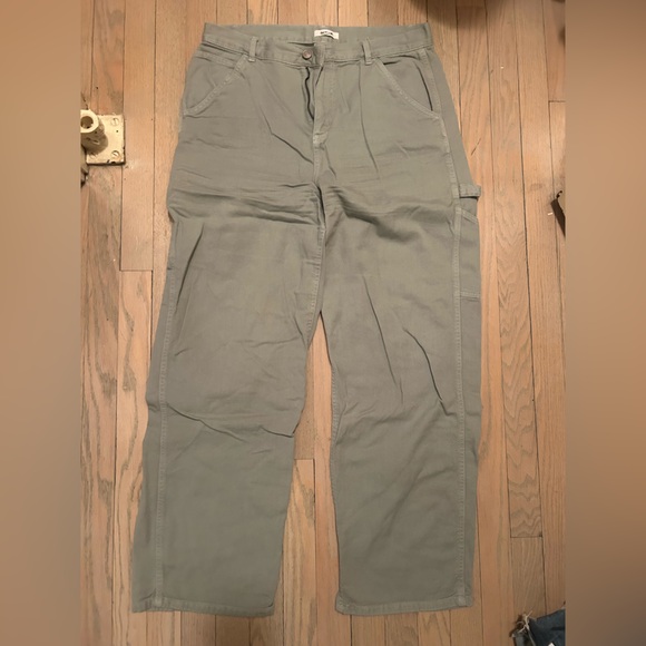 GARAGE Light Green Cargo Pants - Picture 1 of 4